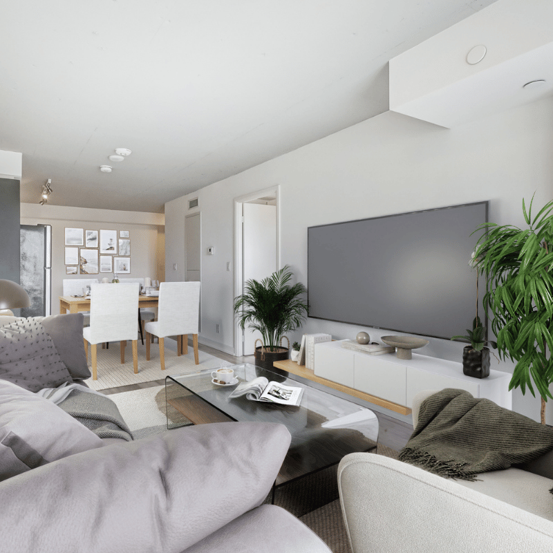 Virtually staged suite at 1235 Marlborough.